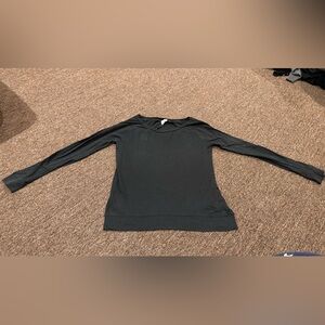 Women's Pink Victoria Secret Size Small Black Thin Long Sleeve Shirt